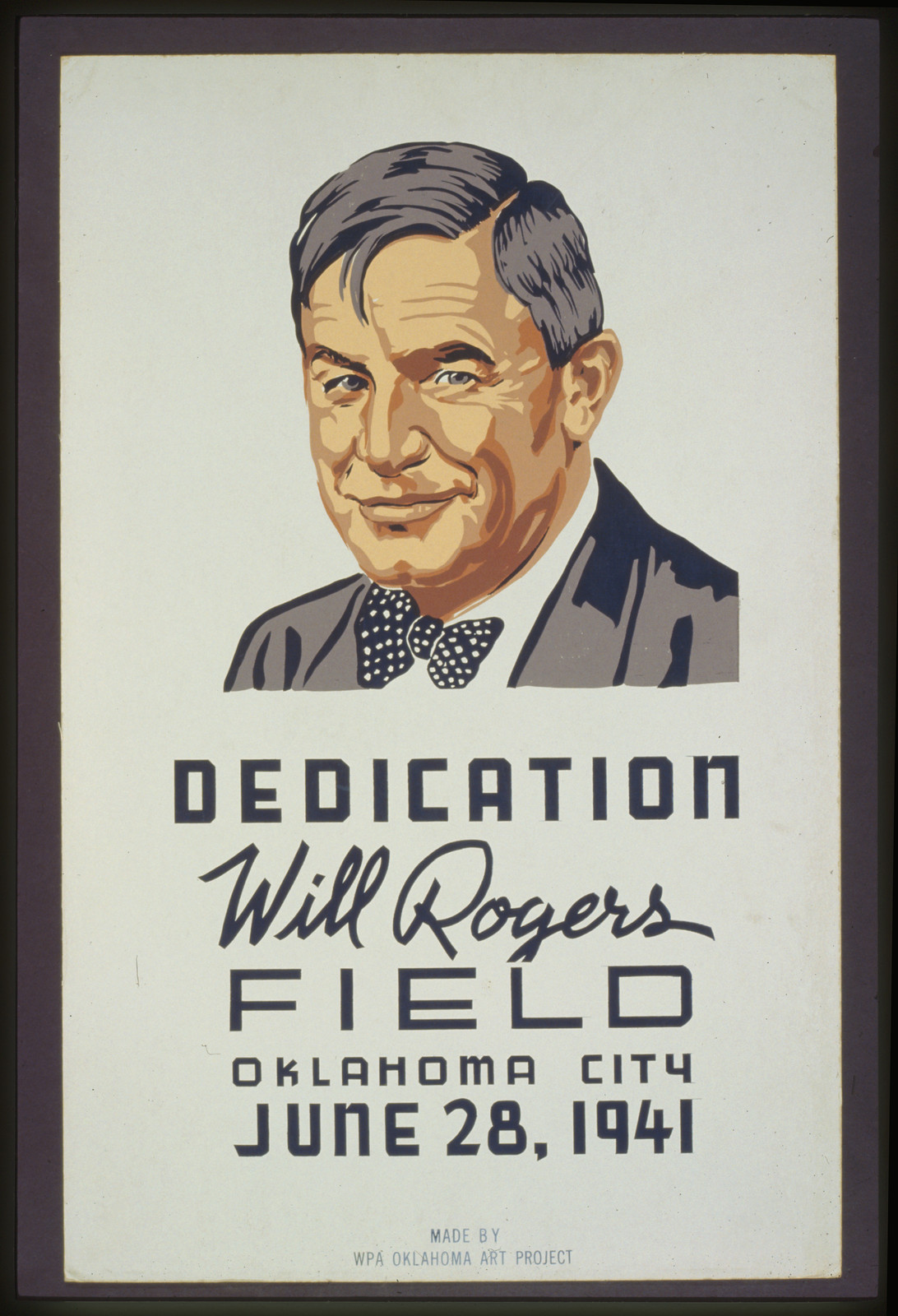 Dedication Will Rogers Field Oklahoma City June 28 1941, 1941 — vintage poster