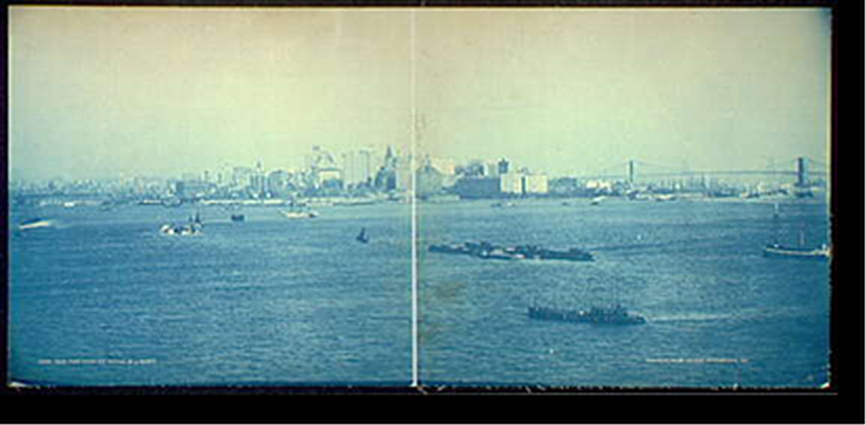 New York from the Statue of Liberty, c1901. — historic photograph