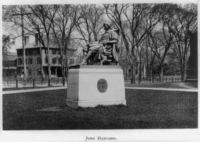 [Statue of John Harvard, Harvard University, Cambridge, Mass.]