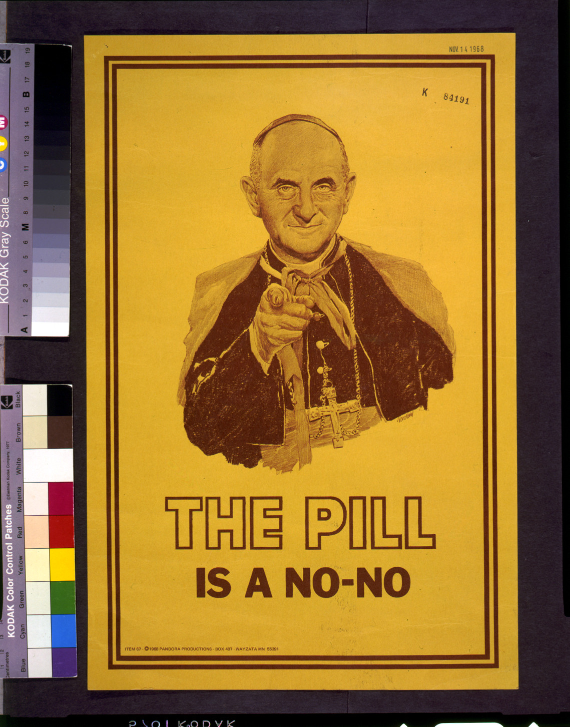 The pill is a no-no / Nordahl., c1968. — vintage poster