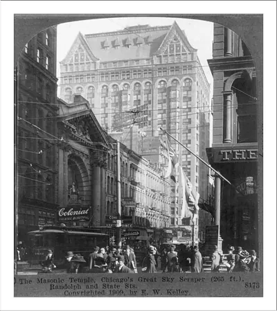 The Masonic Temple, Chicago's Great Sky Scraper (265 ft.), Randolph and State Sts.