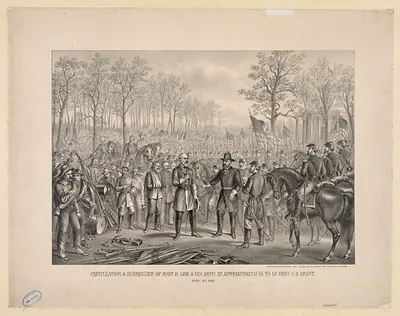 Capitulation & Surrender of Robt. E. Lee at Appomattox, April 9th 1865