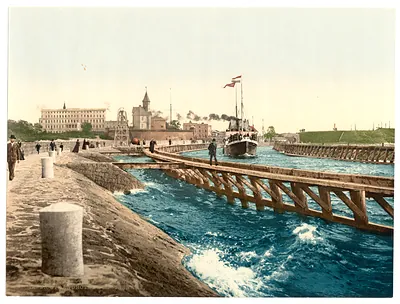 Harbor hotel and pilot station Colberg Pommeraina Germany (i.e Kolobrzeg Poland)