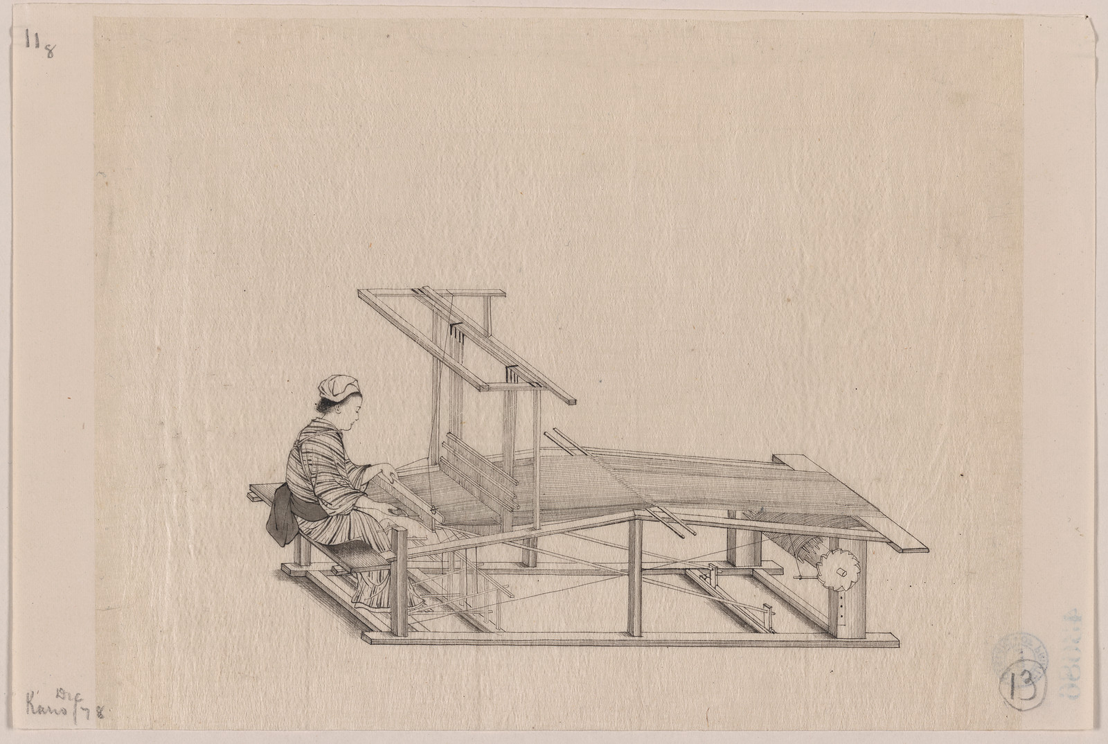 [Japanese drawing], 1750 — historic drawing
