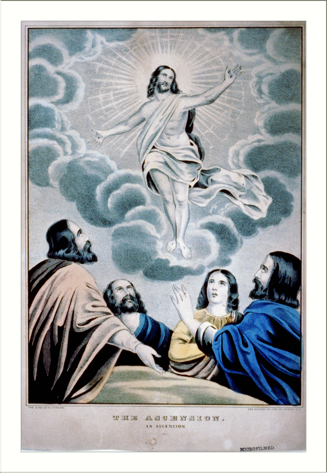 The Ascension / La Ascencion, [New York] : N. Currier, [between 1835 and 1856] — antique lithograph