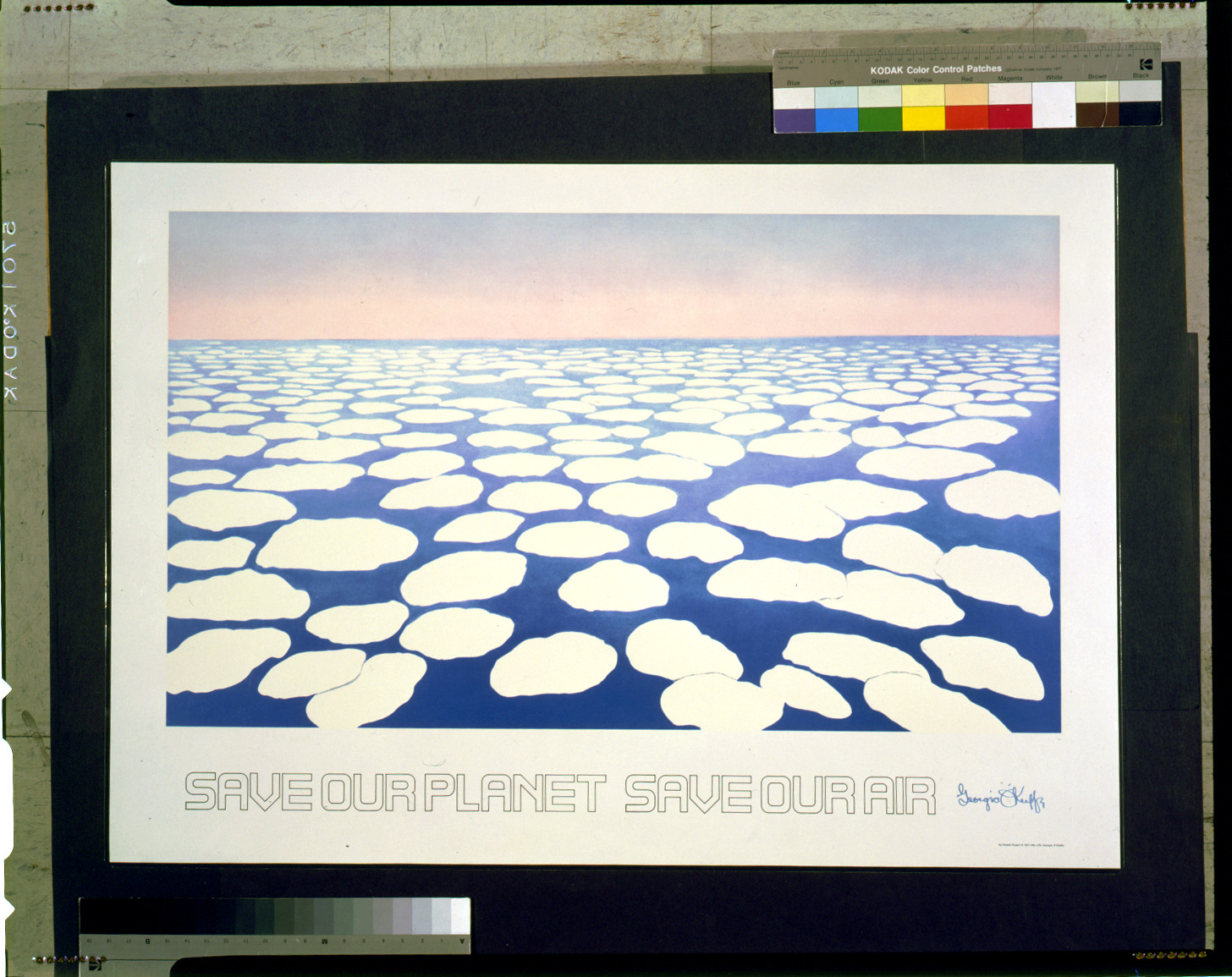 Save our planet--Save our air / Georgia O'Keeffe., c1971. — vintage poster