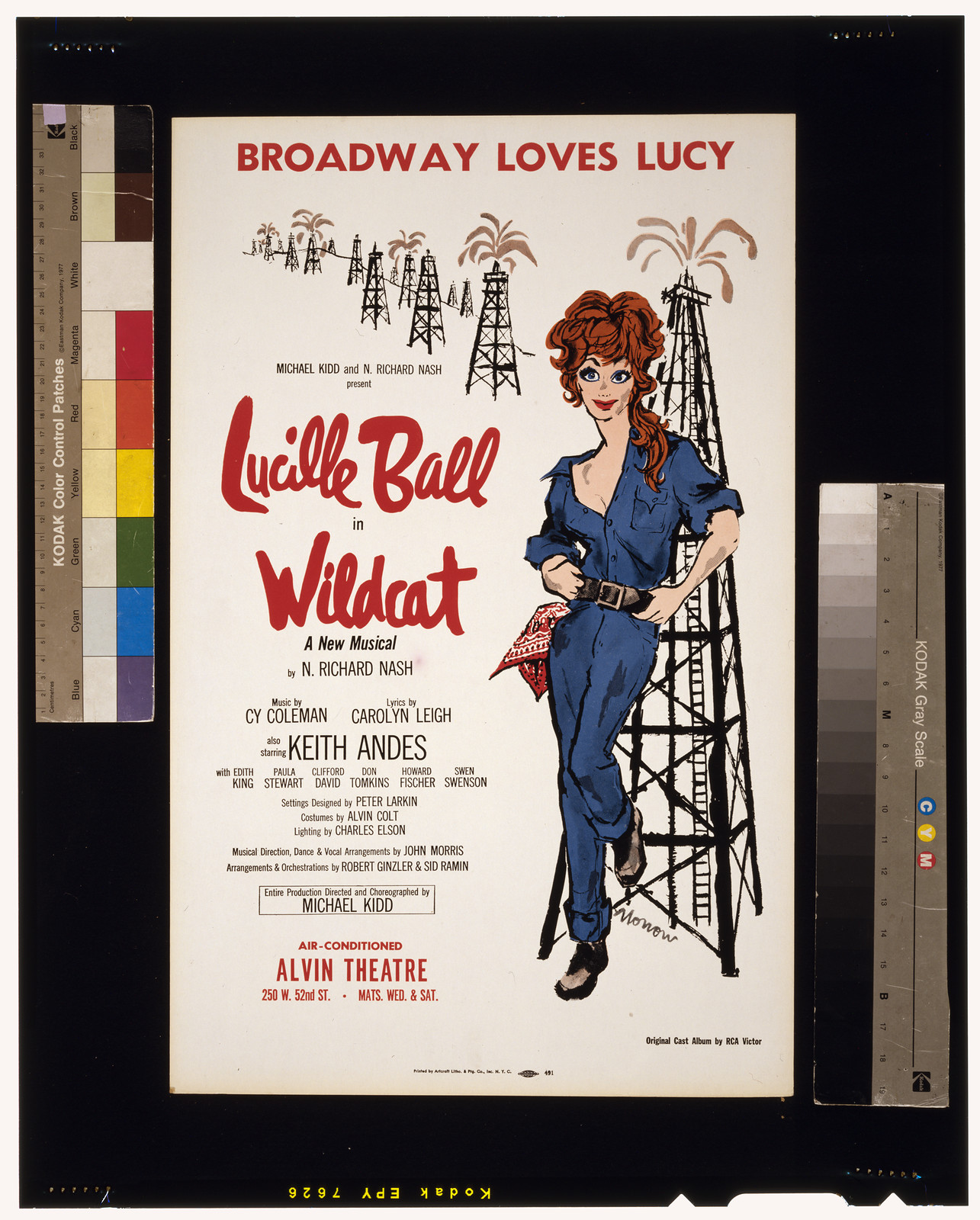 Lucille Ball lin Wildcat / Morrow. — vintage poster