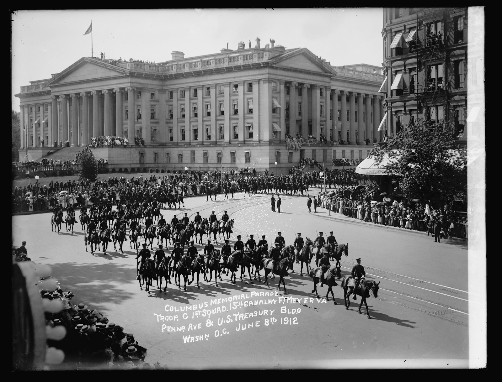Columbus Memorial Parade, June 8, 1912, 1912 June 8. — historic photograph