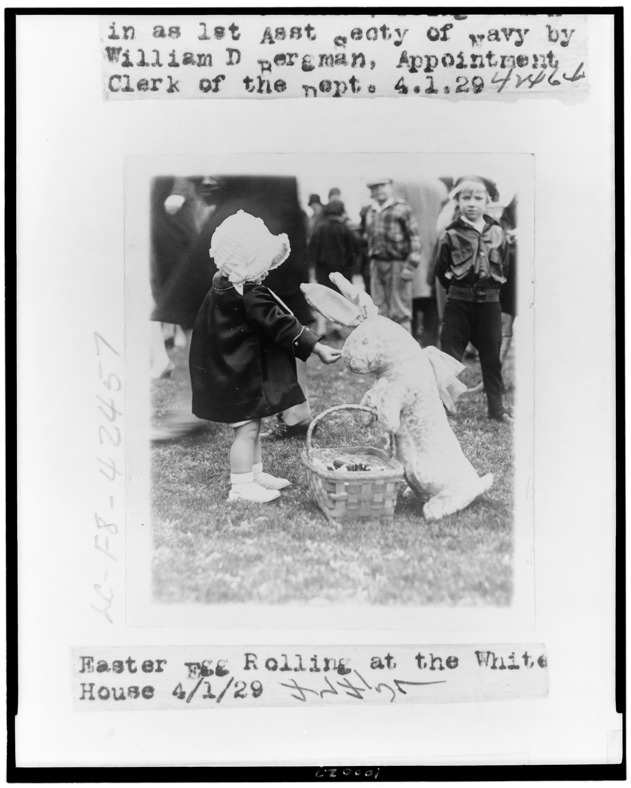 Easter egg rolling at the White House, 1929 April 1. — historic photograph