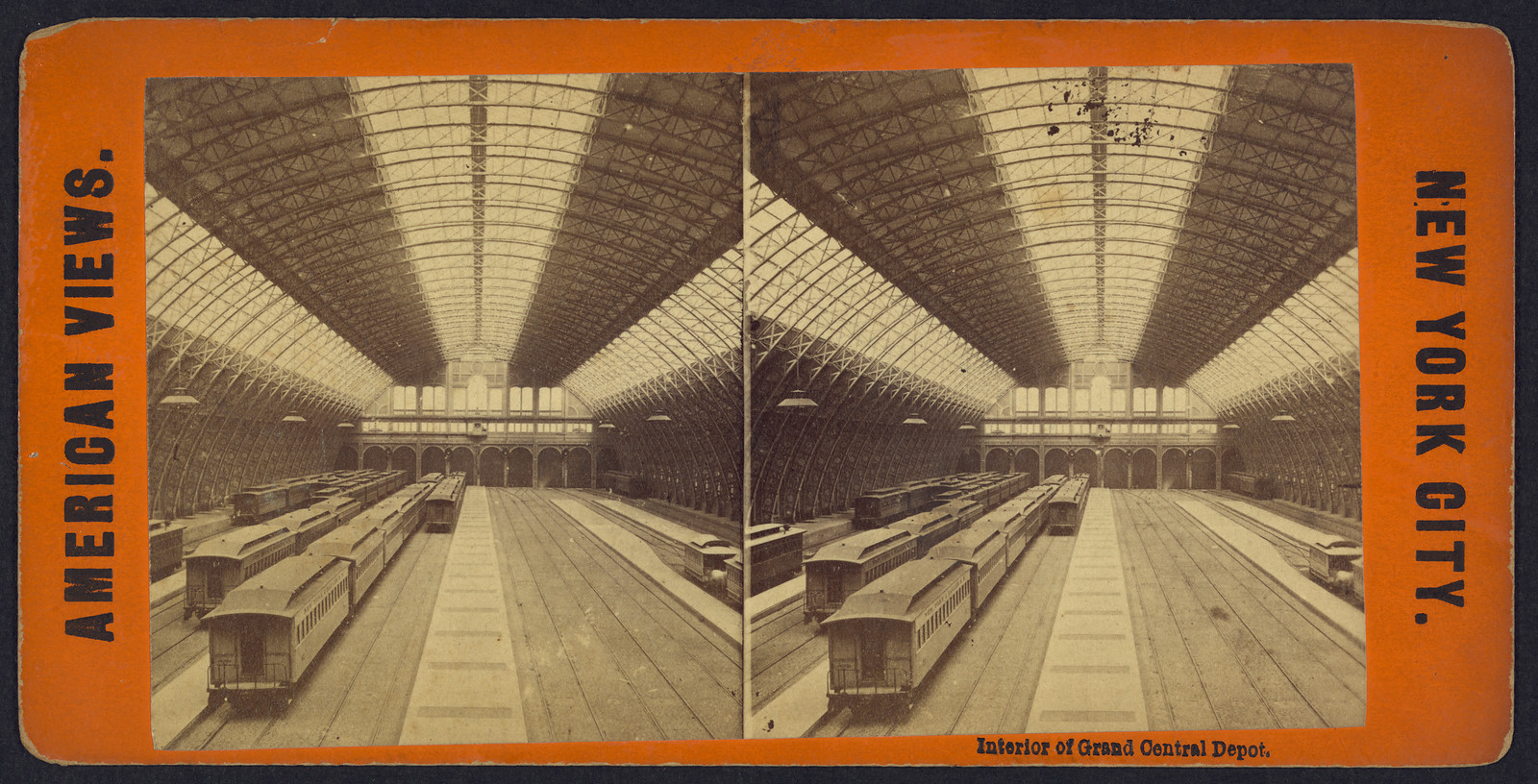 Interior of Grand Central Depot, New York City — historic image