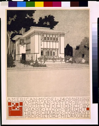 American Model J401 American System-Built Houses, Frank Lloyd Wright