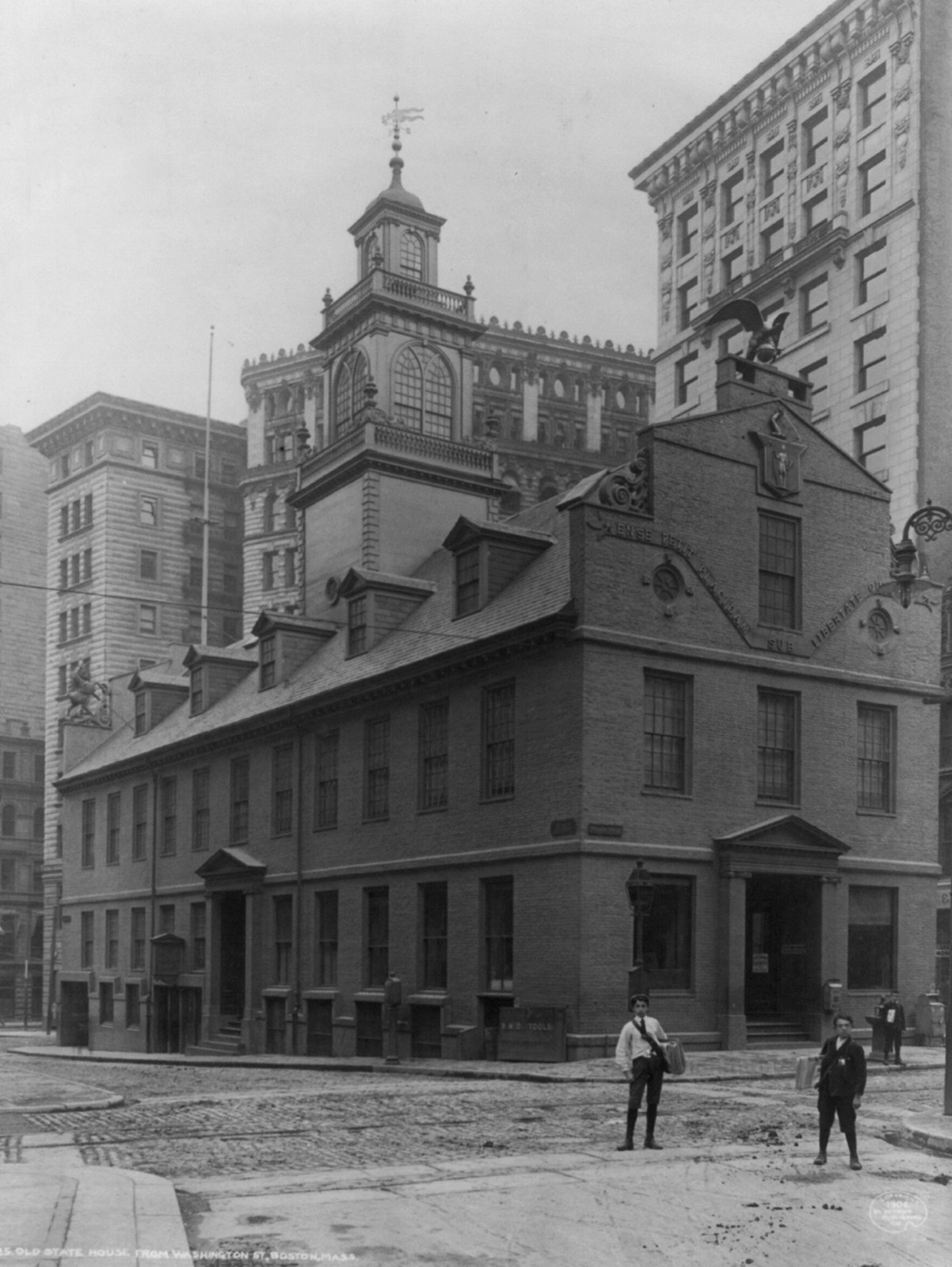 Old State House from Washington St., Boston, Mass., c1906. — historic photograph