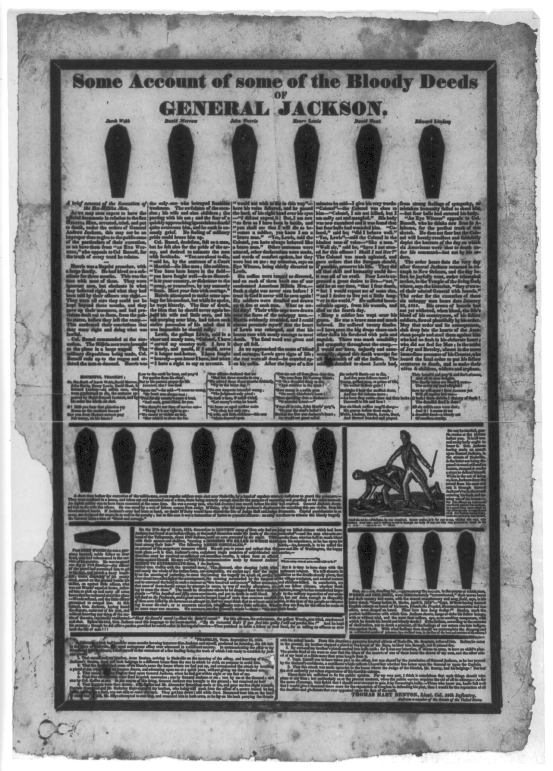 Some account of some of the bloody deeds of General Jackson, [Philadelphia? : s.n.], 1828. — historic print