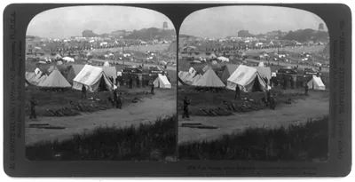 San Francisco earthquake, 1906: Fort Mason, where thousands of destitute sufferers found relief