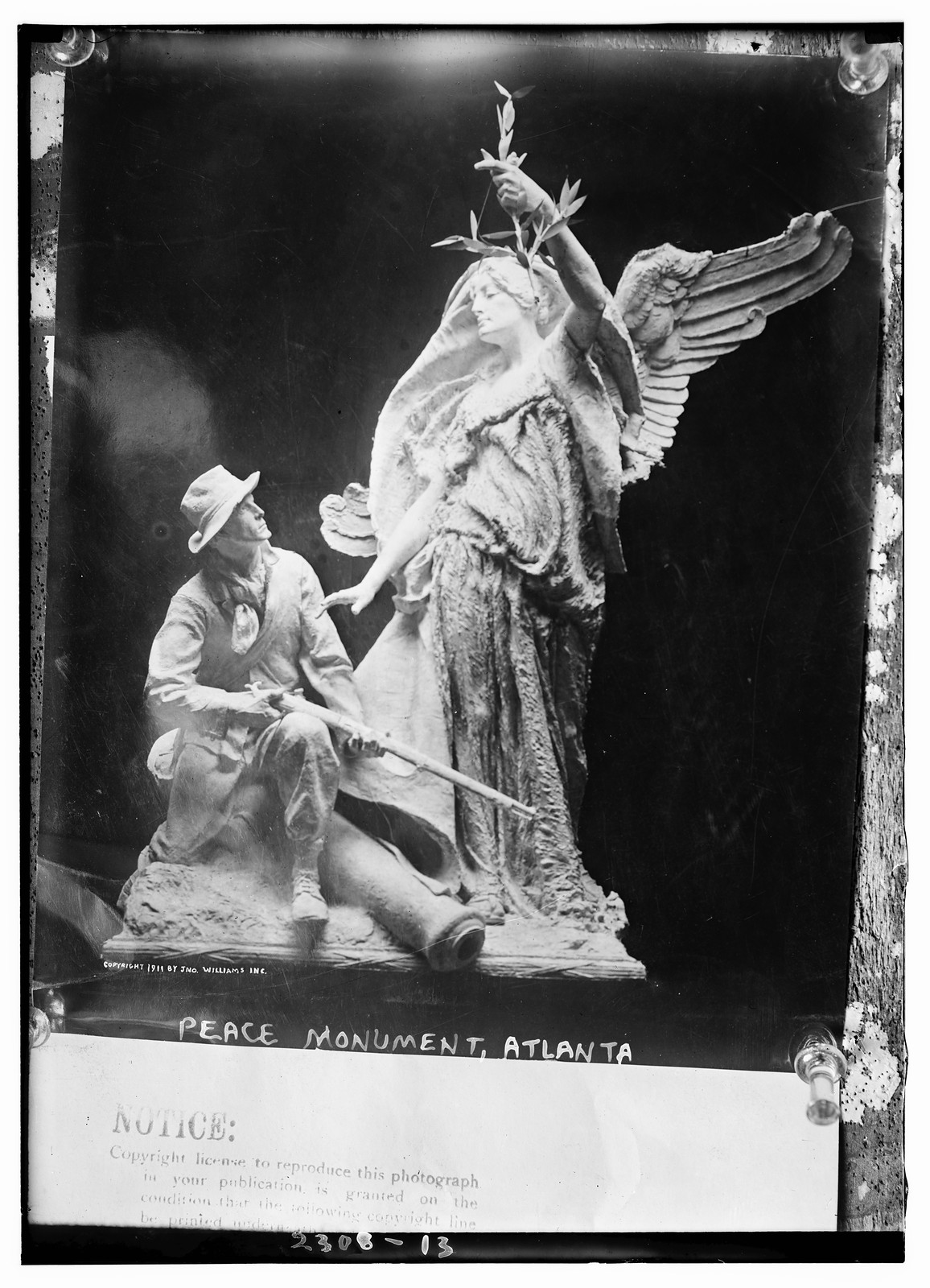Peace Monument, Atlanta, n/a — historic photograph