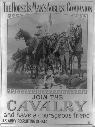 The horse is man's noblest companion - join the cavalry and have a courageous friend / Horst Schreck 1920.