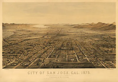 CA San Jose 1875 MAP