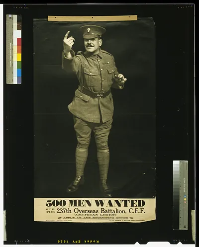 500 men wanted for the 237th Overseas Battalion C.E.F.