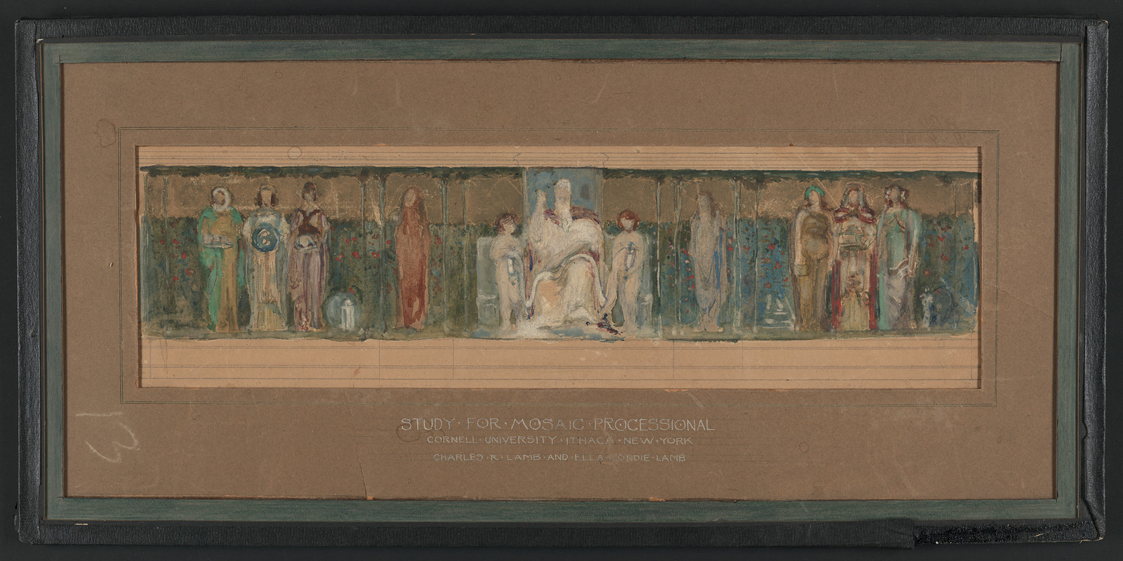 Study for Mosaic Processional, Cornell University, Ithaca, New York — historic image