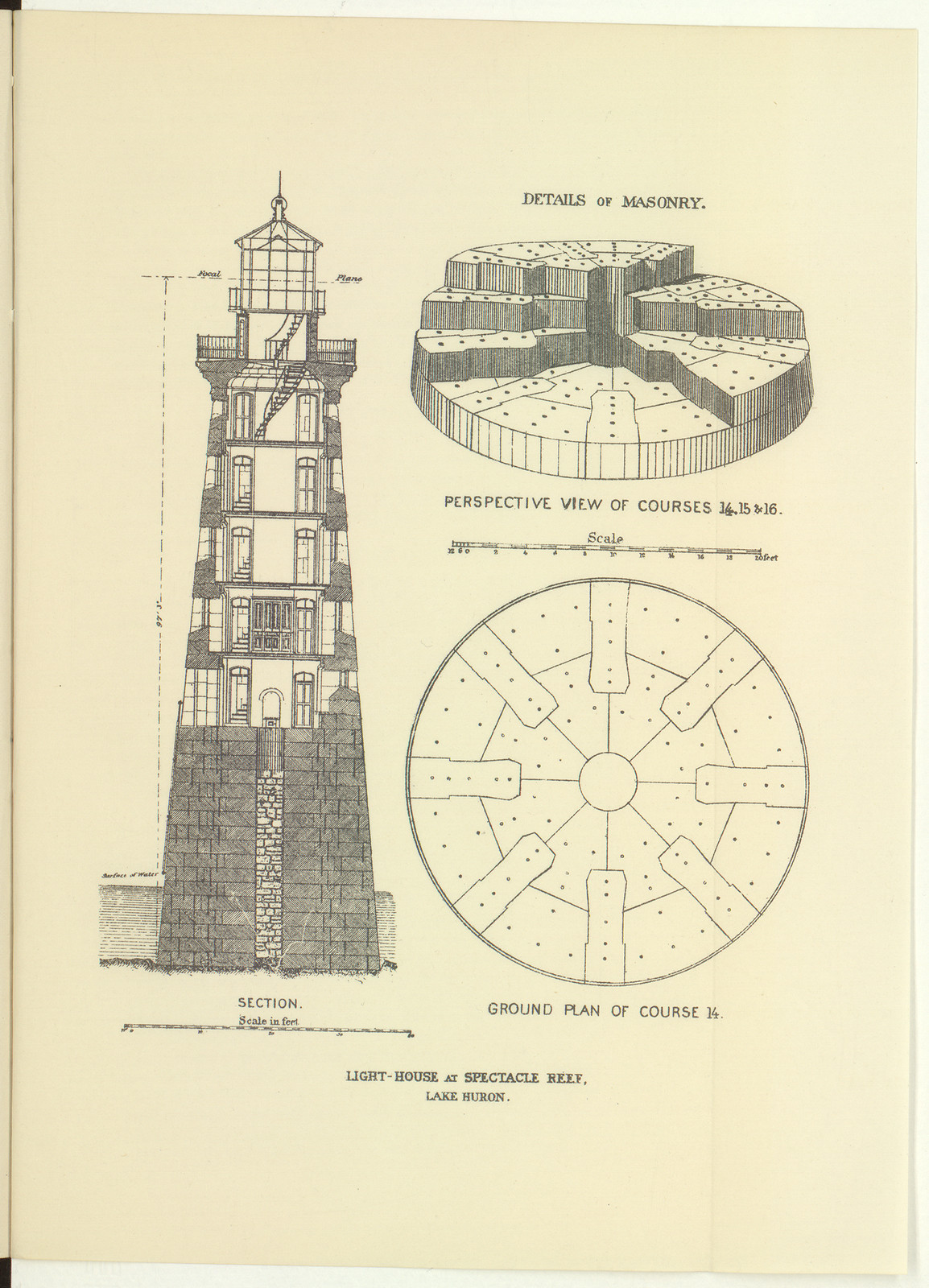 Lighthouseat Spectacle Reef Lake H — historic image