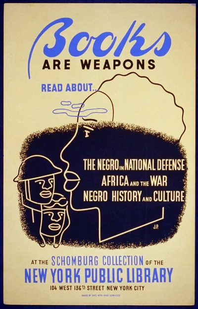 Books are weapons Read about... The negro in national defense Africa and the war [and
