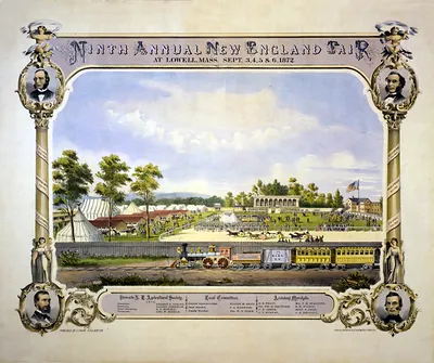 Ninth Annual New England Fair at Lowell, Mass., Sept. 3-6, 1872