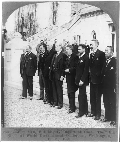 Just men, but mighty important ones! The Big Nine" at the World Disarmament Conference D.C. 1921"