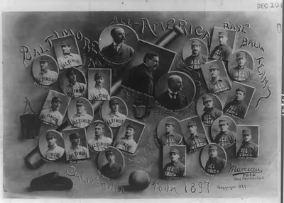 Baltimore and All-America base ball teams, California tour 1897 / Marceau, foto, San Francisco.