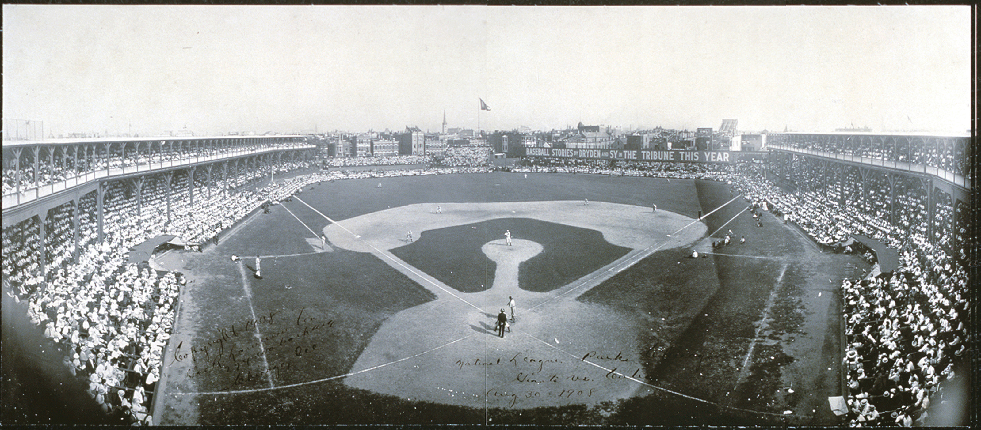Chicago, Giants vs Cubs, 1908a, Illinois, 1908 — historic image