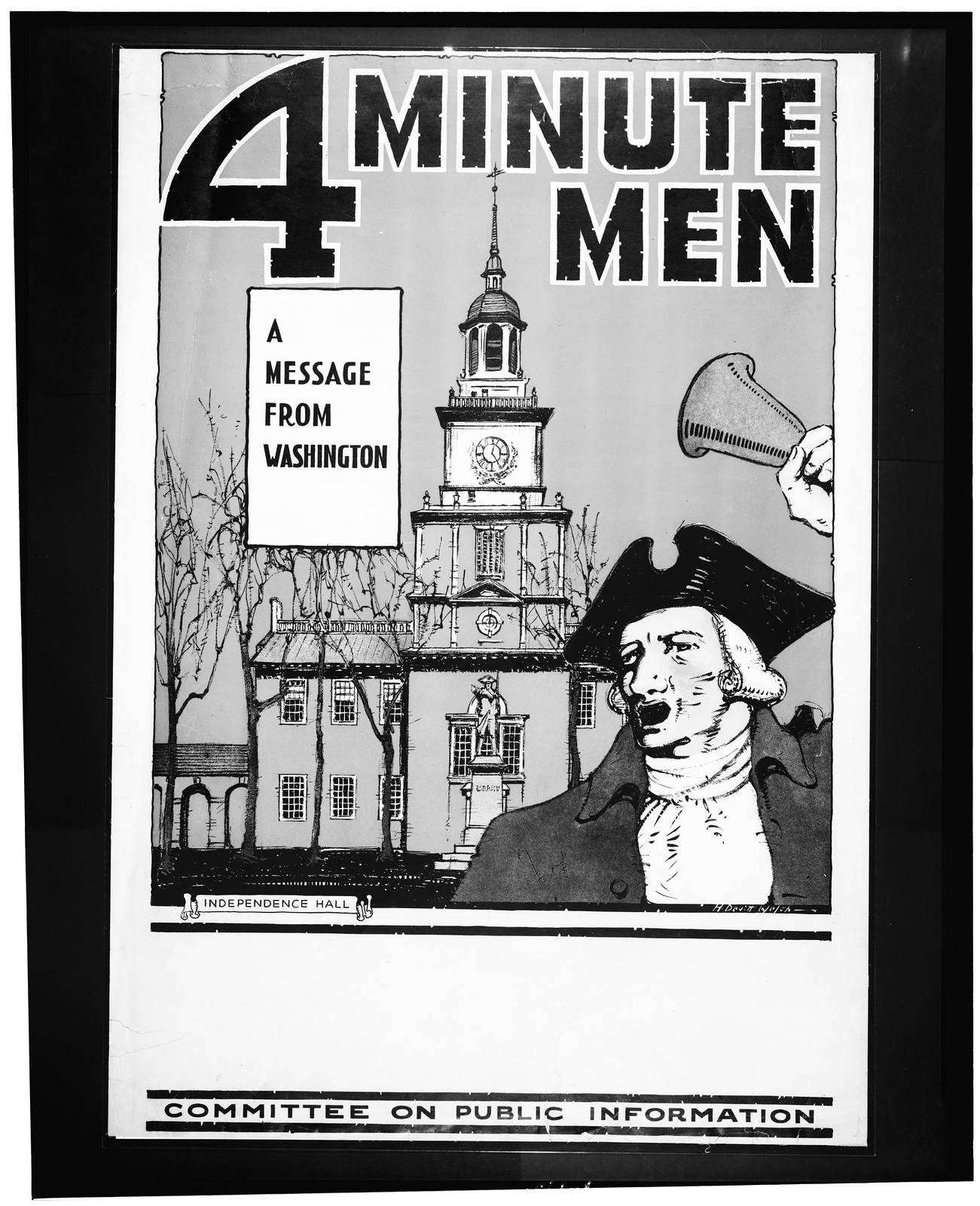 4 Minute Men: A Message from Washington, 1917 — historic image