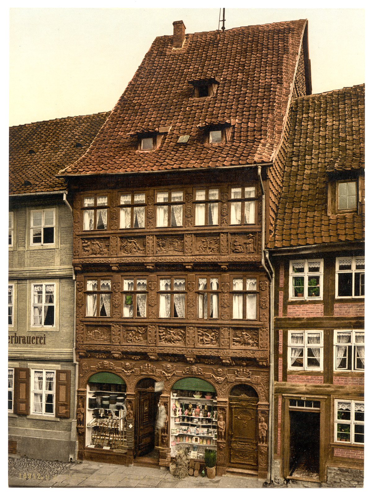 Old houses Wernigerode Hartz Germany, [between ca. 1890 and ca. 1900]. — historic print