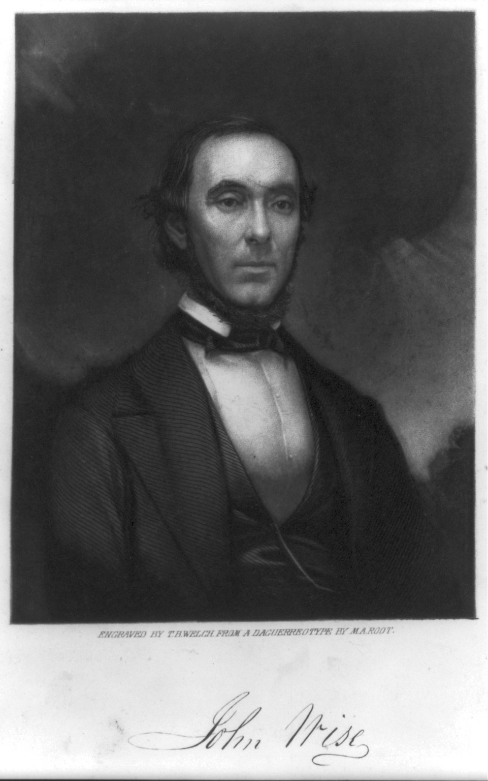 John Wise, Aeronaut, [no date recorded on caption card] — antique engraving