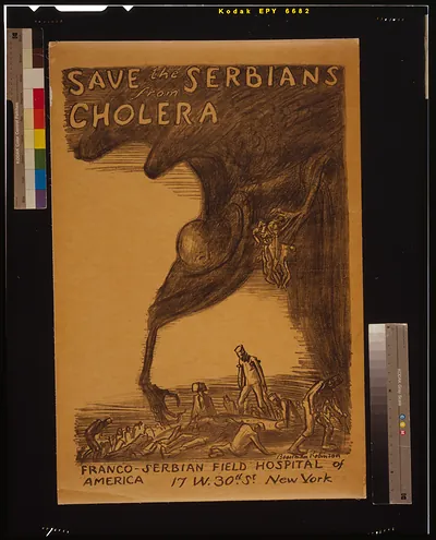 Save the Serbians from cholera / Boardman Robinson.