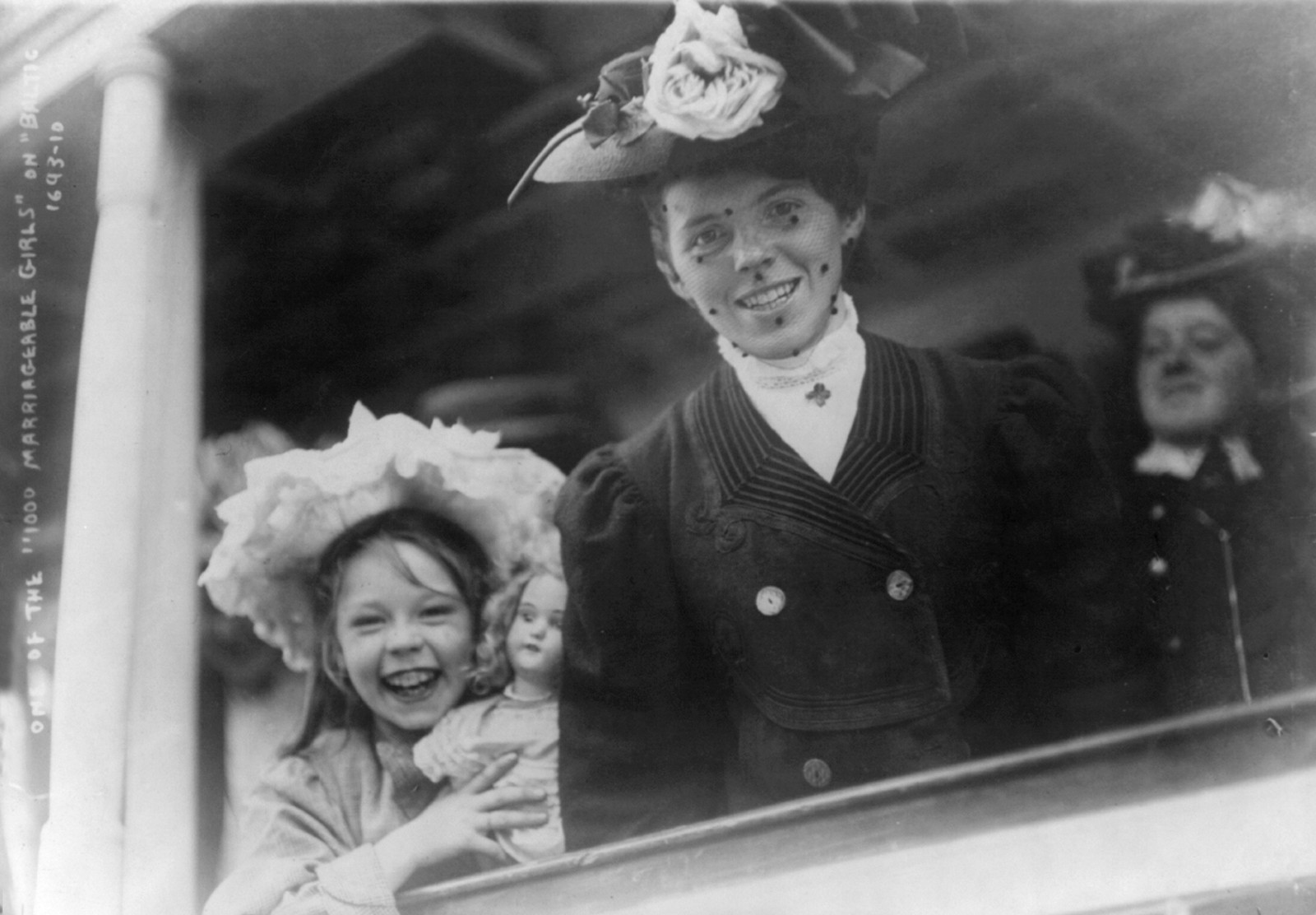 Ellis Island, N.Y. - one of the 1000 marriageable girls" on the "Baltic"", [1907] — historic photograph