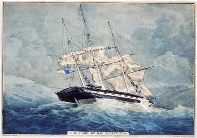 U.S. sloop of war Albany: 22 guns