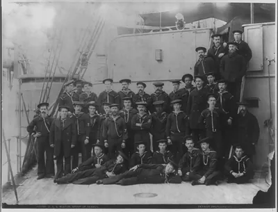 Group of seamen on the U.S.S. BOSTON