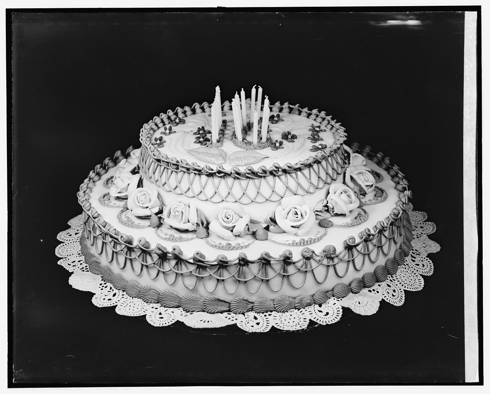 Mrs. Arme cake, [between 1918 and 1928] — historic photograph