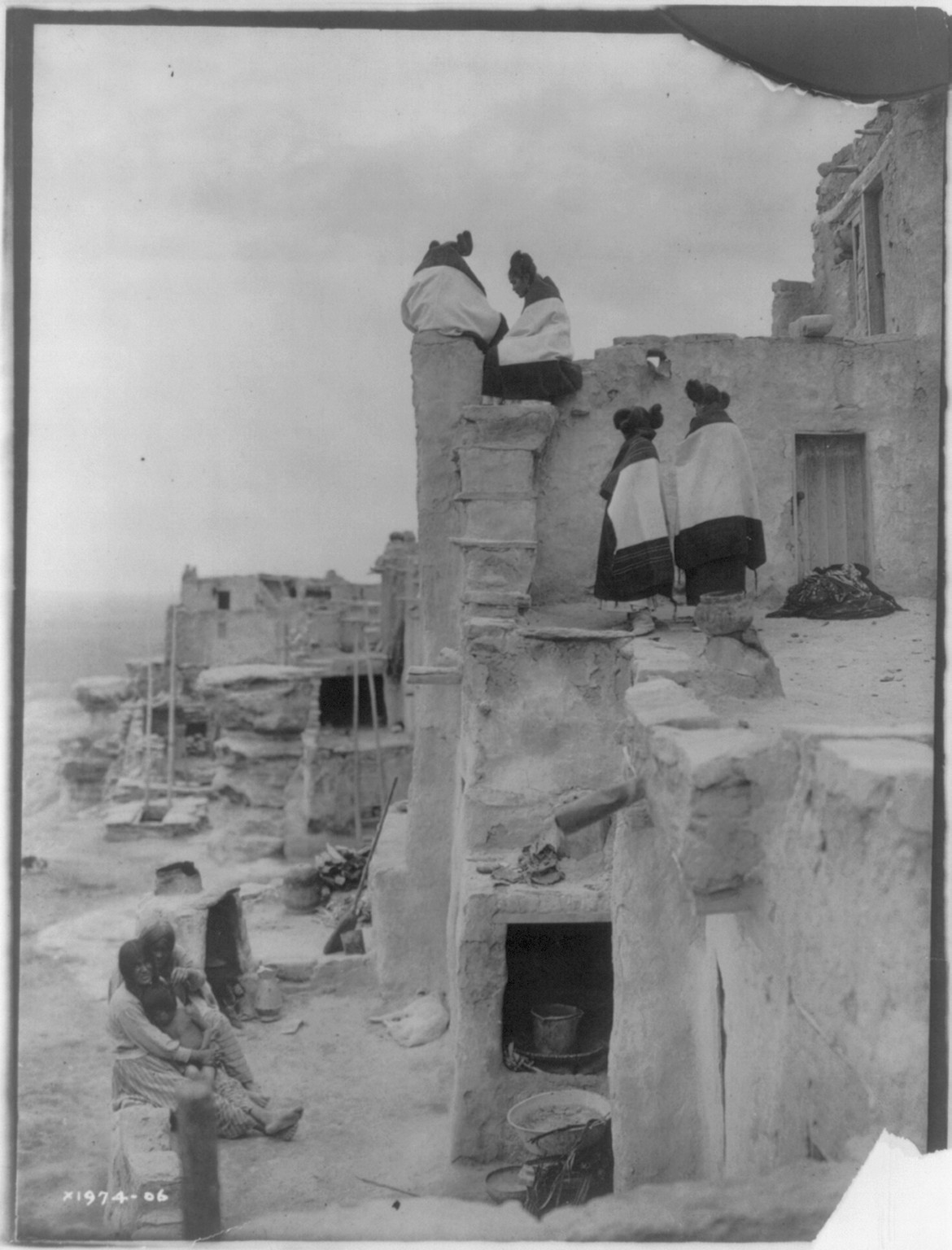 On the housetop--Hopi, c1906 December 19. — historic photograph