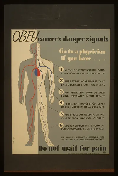 Obey cancers danger signals Do not wait for pain (S) Go to a physician if you have [...