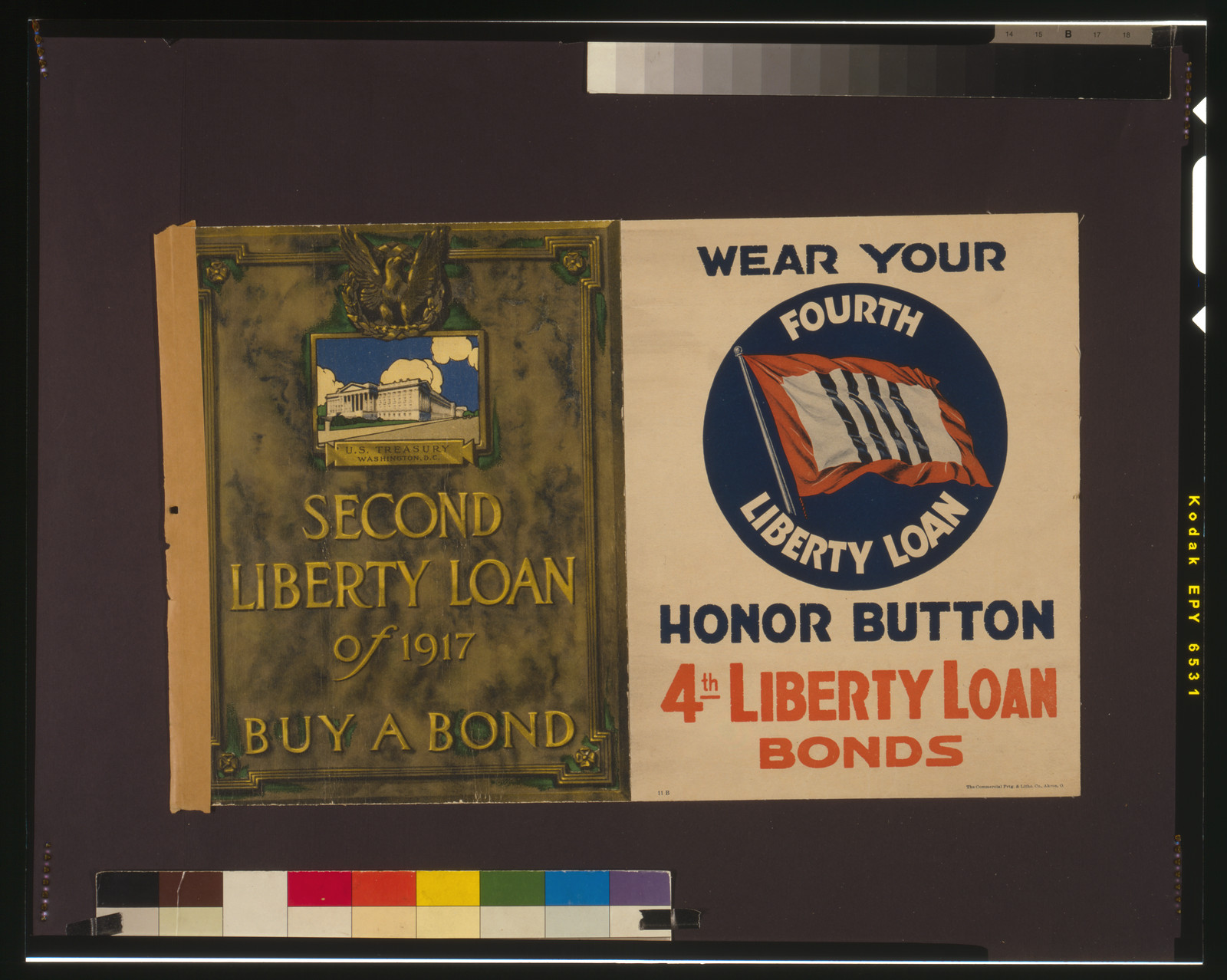 Wear Your Fourth Liberty Loan Honor Button; Second Liberty Loan Buy a Bond — historic image