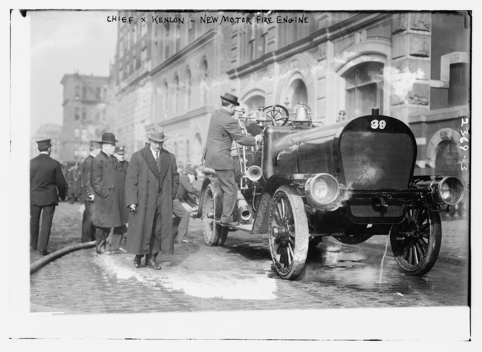 Chief Kenlon - New Motor Fire Engine, n/a — historic photograph