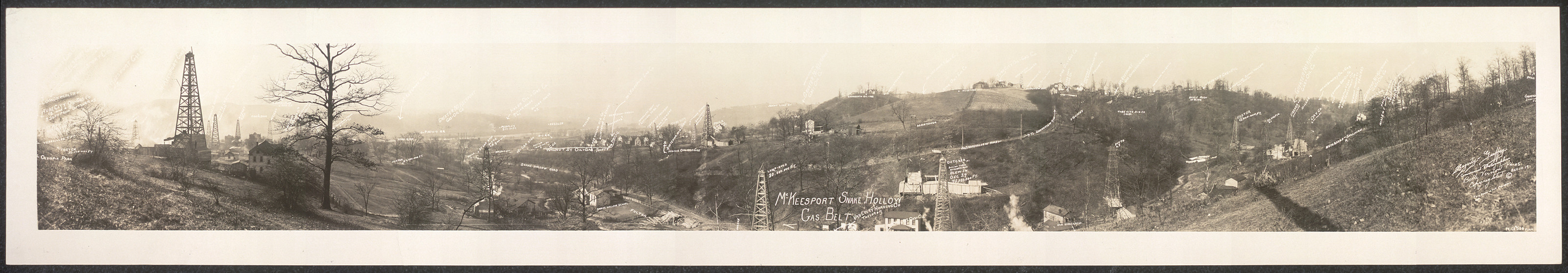 McKeesport, Snake Hollow, Gas Belt, Pennsylvania, 1920, 1920 — historic image