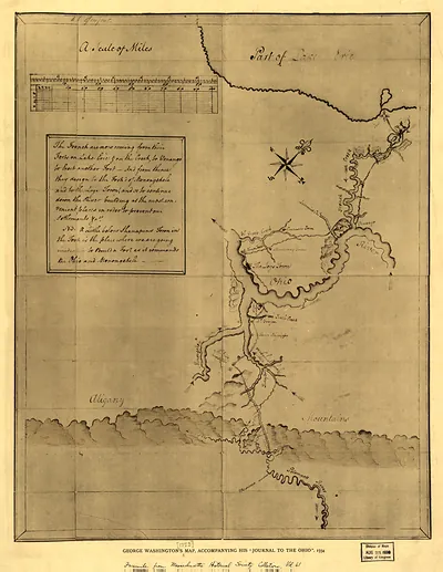 George Washington's Map - 1754