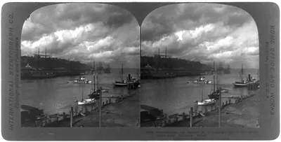 Overlooking the harbor of a leading city in the great Northwest, Tacoma, Wash.