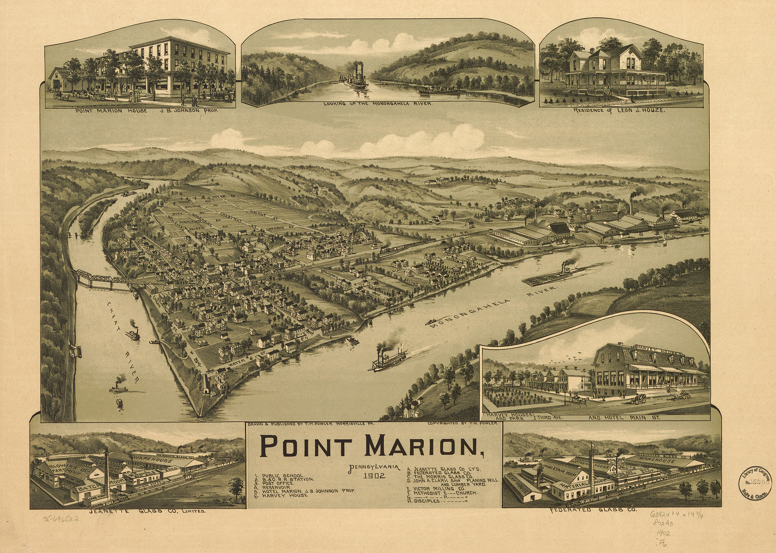 Point Marion, Pennsylvania, 1902, 1902 — antique map