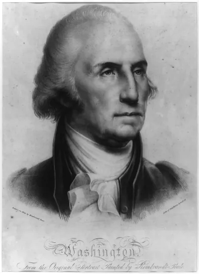 Washington. From the original portrait painted by Rembrandt Peale / Drawn on stone by Rembrandt Peale ; Litho of Pendleton, 9 Wall St.