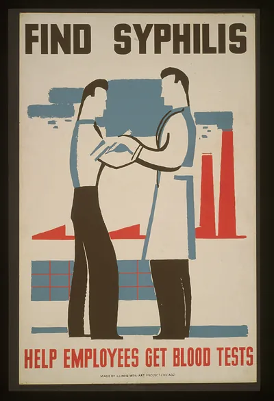 Find syphilis Help employees get blood tests.