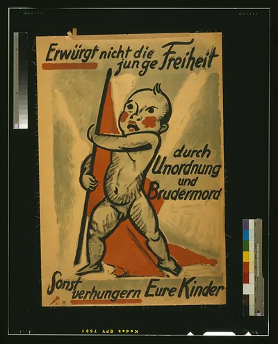 Erwuumlrgt nicht die junge Freiheit durch Unordnung und Brudermord sonst verhungern Eure Kinder