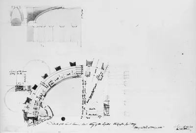 [United States Capitol, Washington, D.C. Court room plan, elevation, section, details]