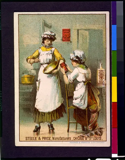 Dr. Price's cream baking powder Steele & Price, manufacturers, Chicago & St. Louis / Hughes & Johnson, lith., Chicago.